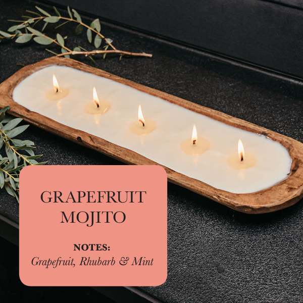 5-Wick Dough Bowl  Candles