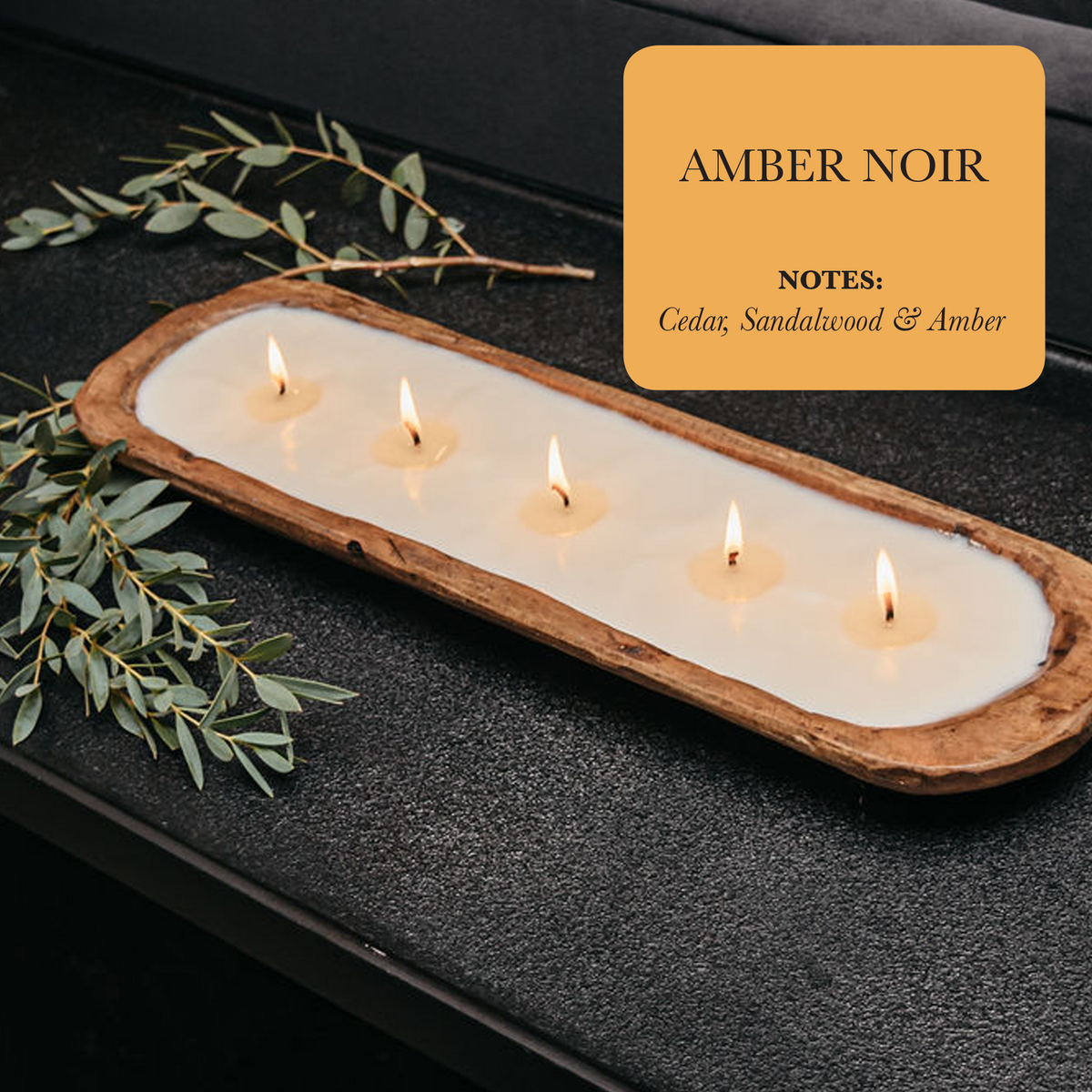 5-Wick Dough Bowl  Candles