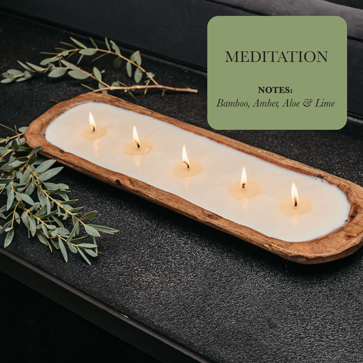 5-Wick Dough Bowl  Candles