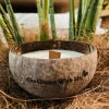 Handmade Coconut Shell Lavender Candle