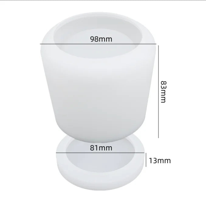 Handmade Crystal Epoxy Resin Gypsum Candle Holder