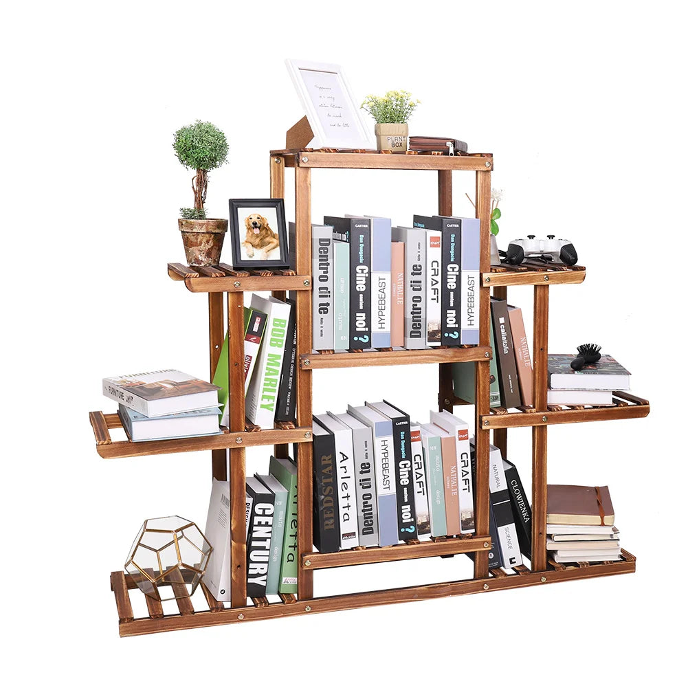 9 Tiers Heavy Duty Wooden Plant Stand