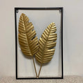 3D Botanical Iron Leaf Metal Wall Hanging