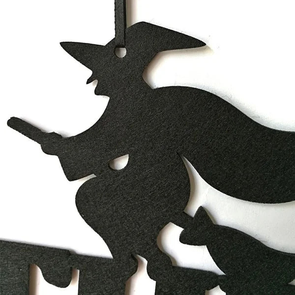 Halloween Door Decoration- "The Witch Is In" Hanging Sign