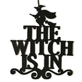 Halloween Door Decoration- "The Witch Is In" Hanging Sign