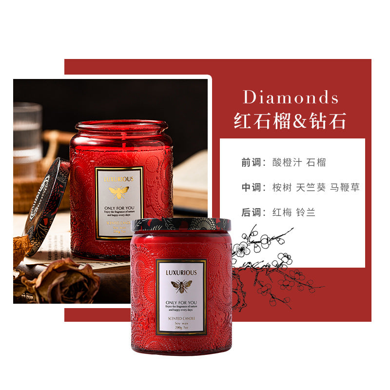 Starry Sky Glass Soy Candle