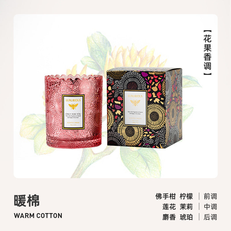 Electroplated Star Lace Soy Candle