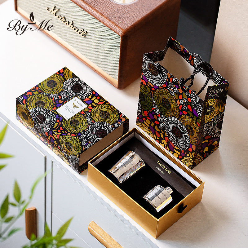 Two-Tone Electroplated Candle Gift Set