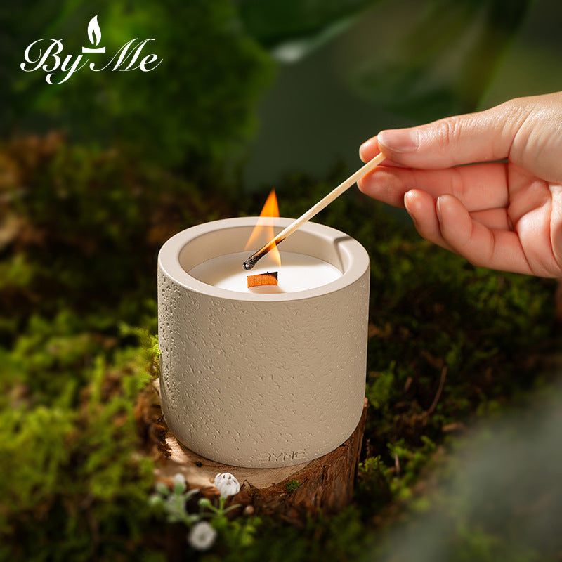 Cement Cup Soy Candle