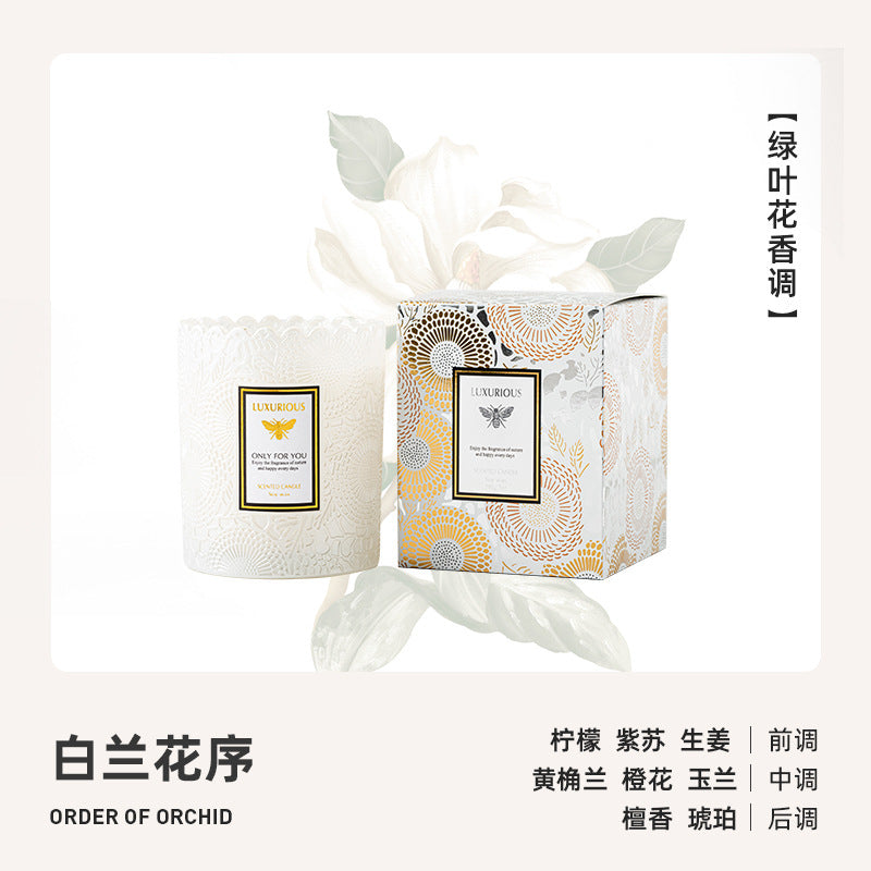 Pearlescent Lace Starry Soy Candle
