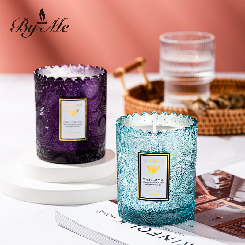 Electroplated Star Lace Soy Candle