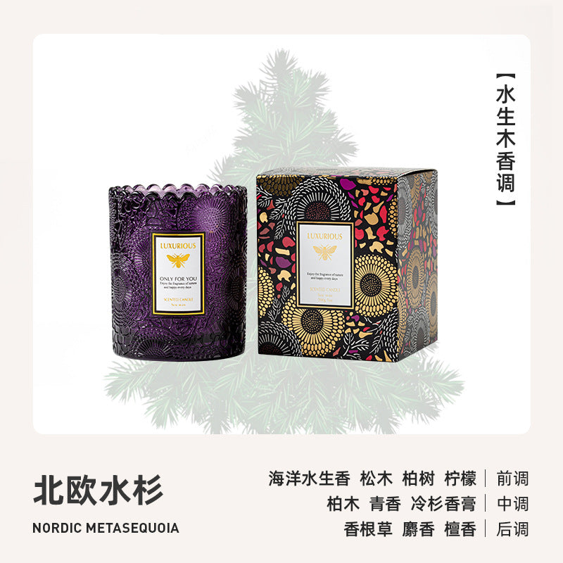 Electroplated Star Lace Soy Candle