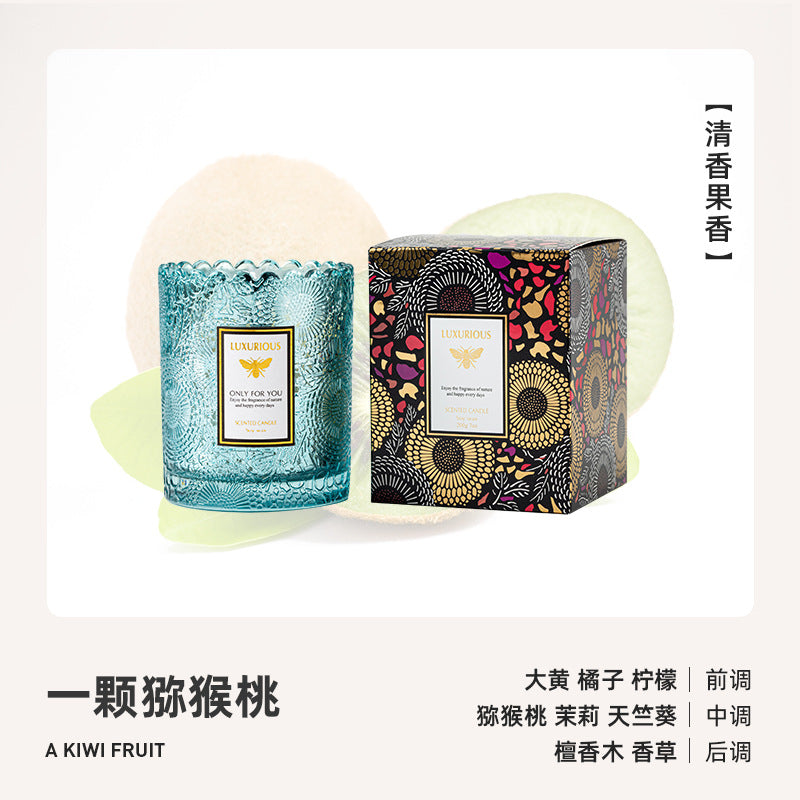 Electroplated Star Lace Soy Candle