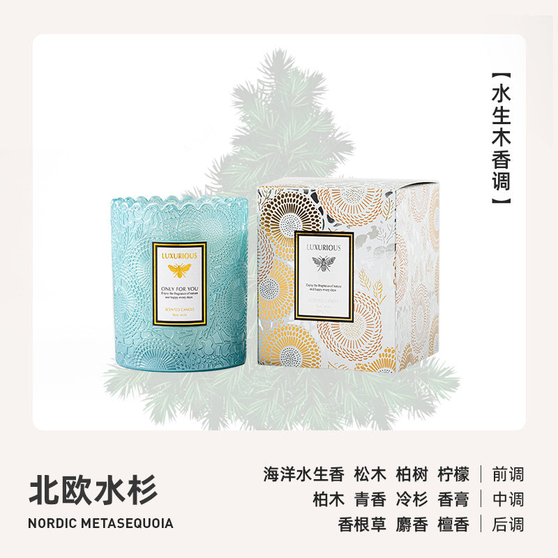 Pearlescent Lace Starry Soy Candle