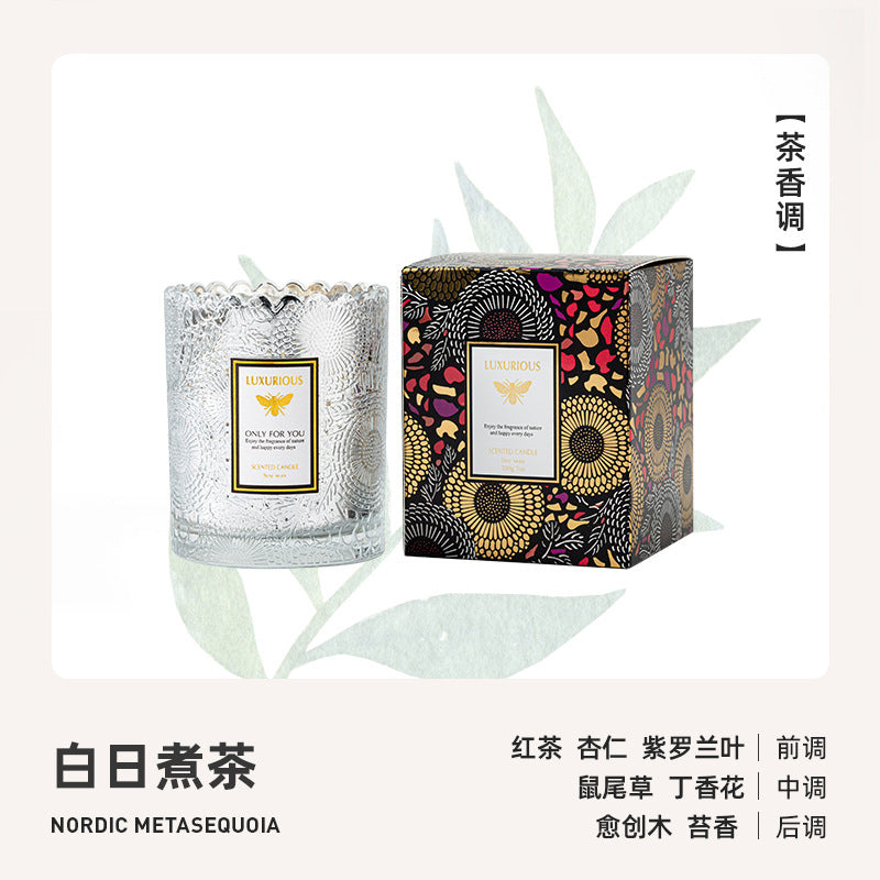 Electroplated Star Lace Soy Candle
