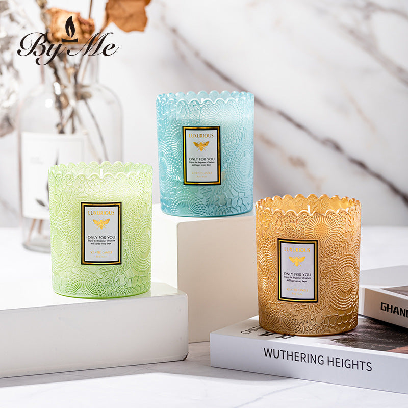 Pearlescent Lace Starry Soy Candle