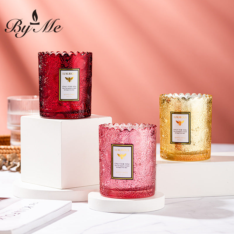 Electroplated Star Lace Soy Candle