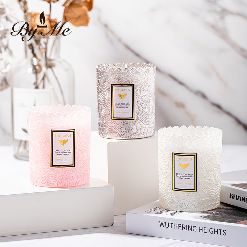 Pearlescent Lace Starry Soy Candle