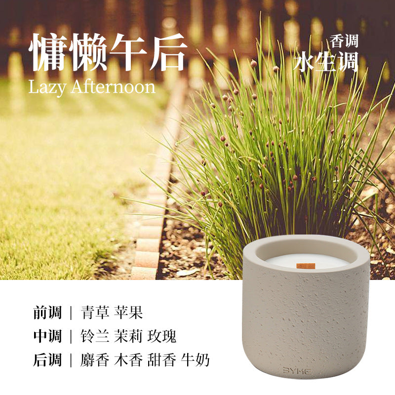 Cement Cup Soy Candle