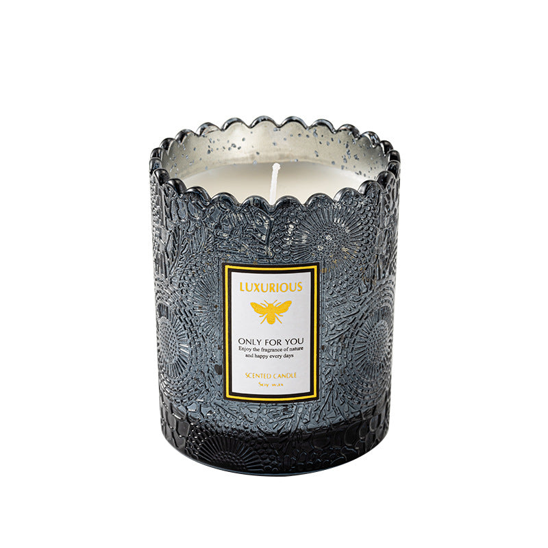 Electroplated Star Lace Soy Candle