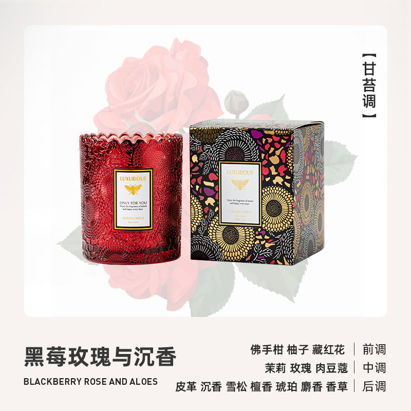 Electroplated Star Lace Soy Candle