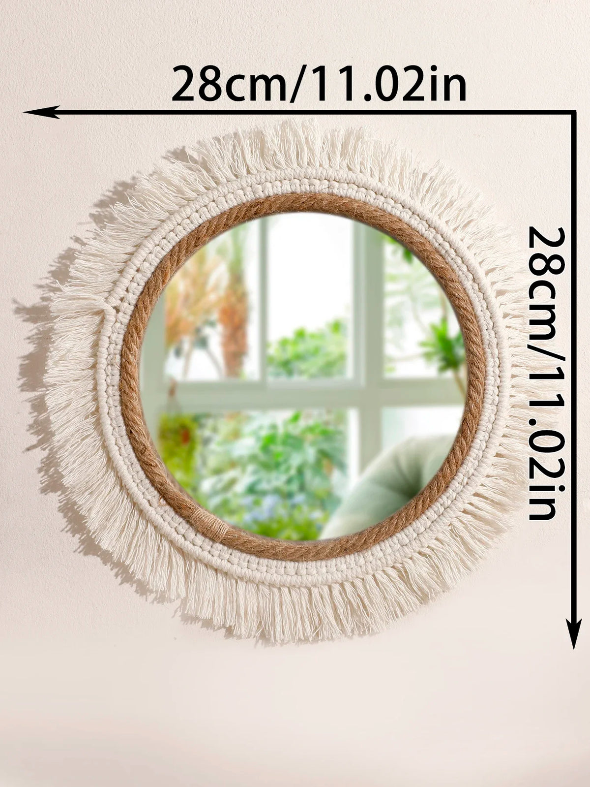 Bohemian Woven Mirror