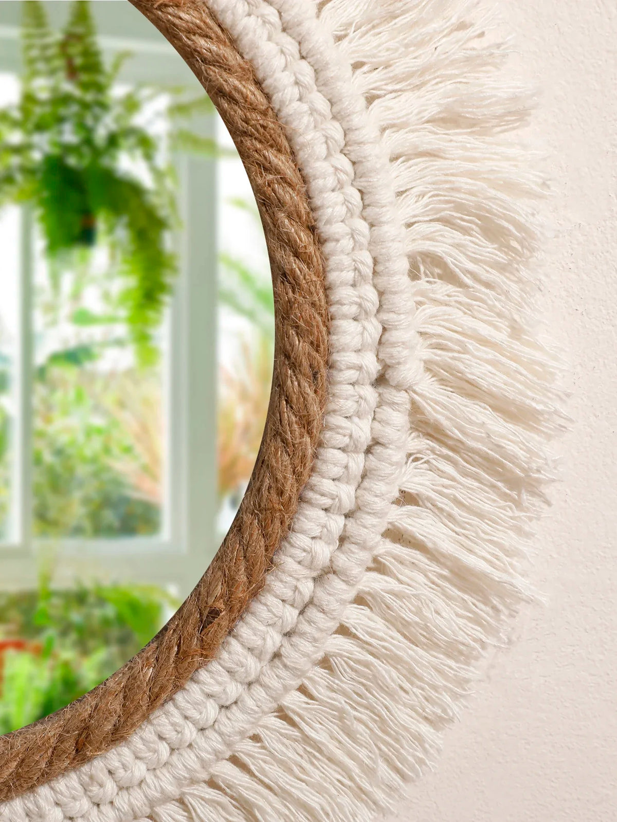 Bohemian Woven Mirror