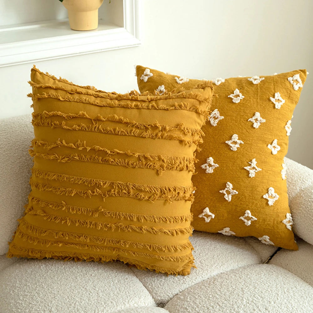 Boho Embroidered Cushion Cover