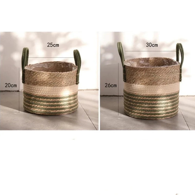 Natural Wicker Planter Basket