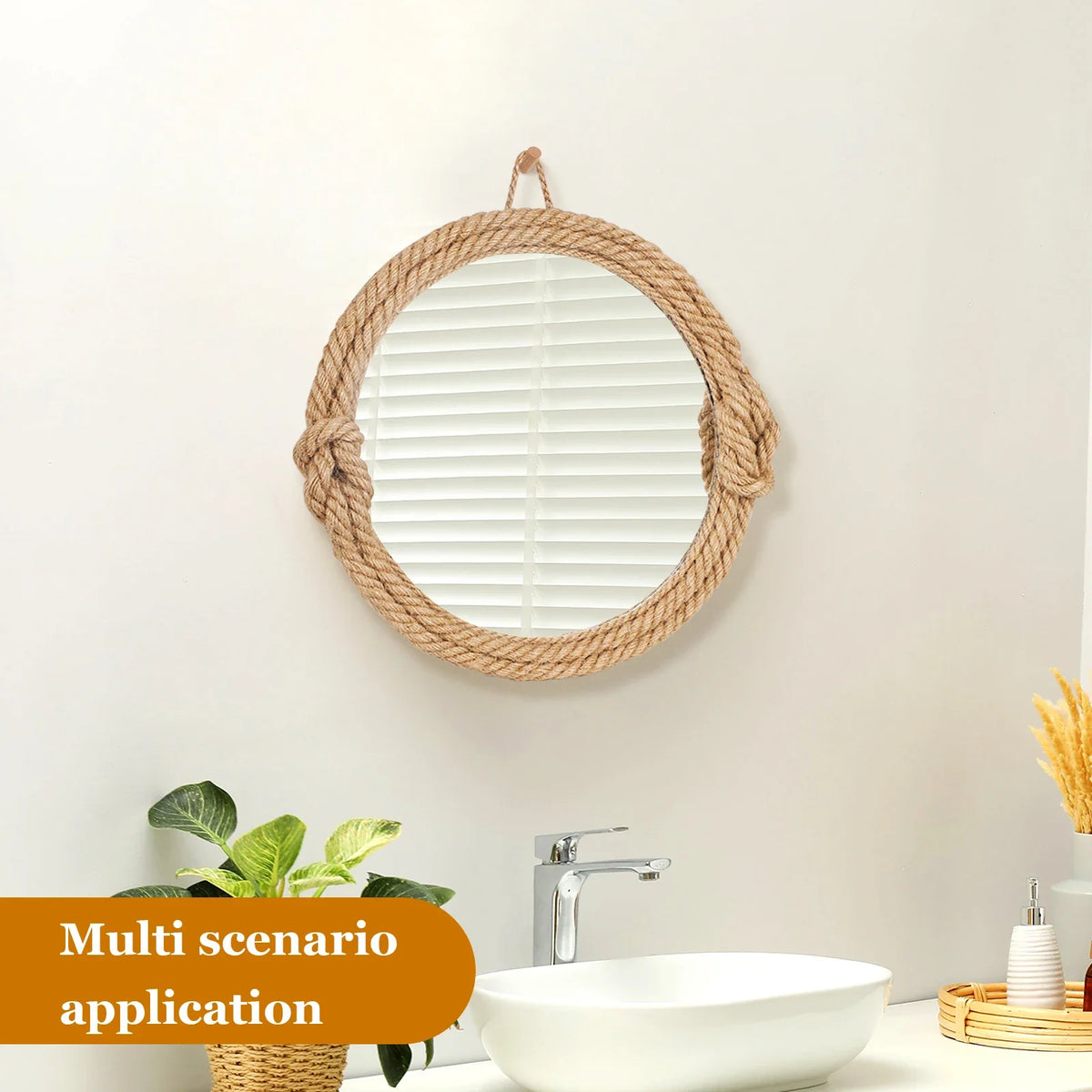 Nordic creative hanging wall mirror
