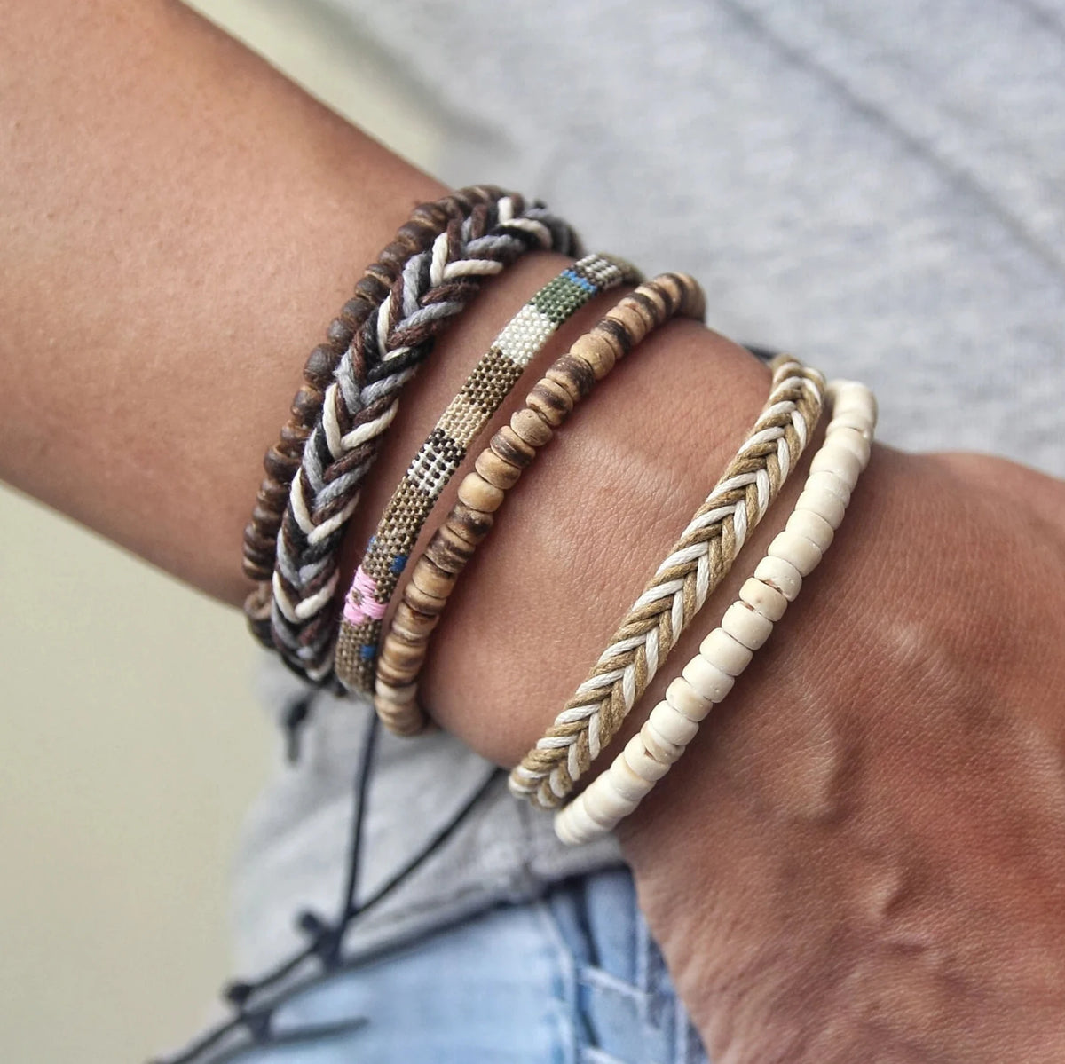 Boho Braided Bracelet Set