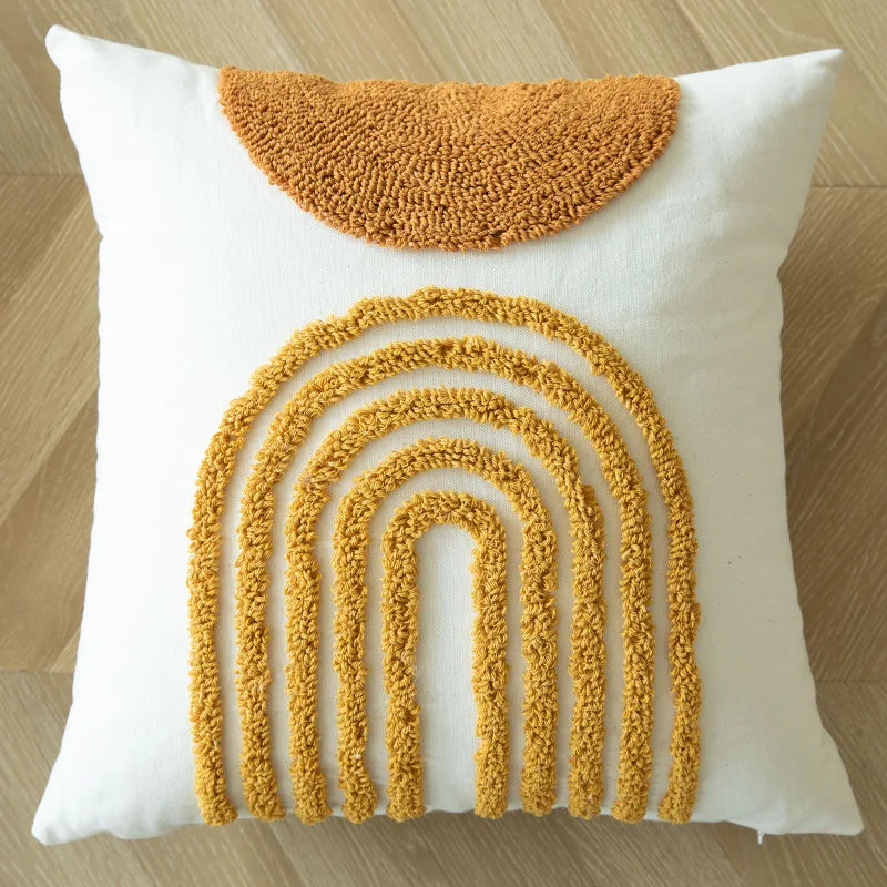 Boho Embroidered Cushion Cover