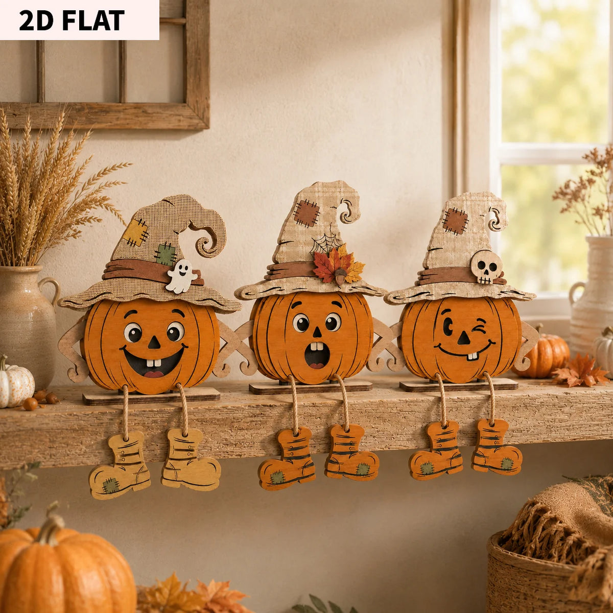 Wooden Decorative Halloween/ Autumn Wooden Plaques