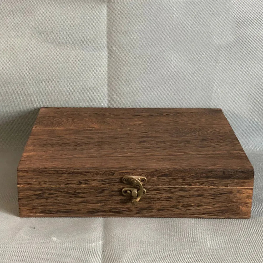 Lockable Wooden Jewellery Box & Storage Organizer | Dust-Proof Treasure Chest