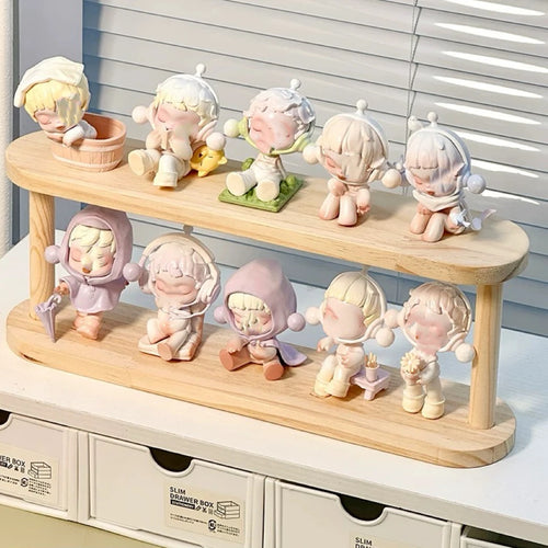 2-Tier Wooden Desktop Organizer Shelf
