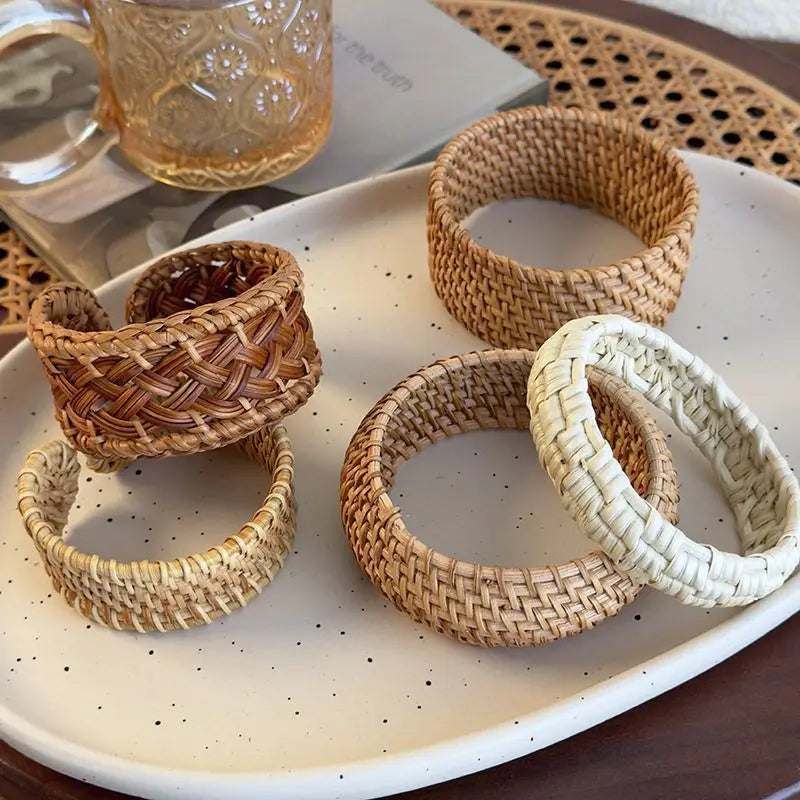 Rattan Knit Cuff Bracelet