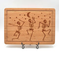 Dancing Skeleton Bamboo Cutting Board