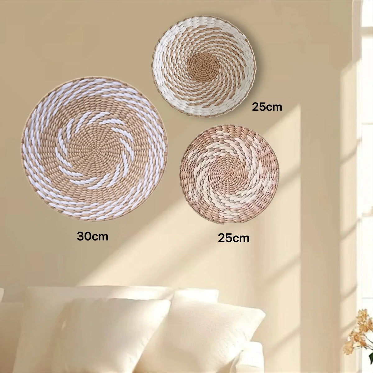 Straw Woven Wall Hanging Set