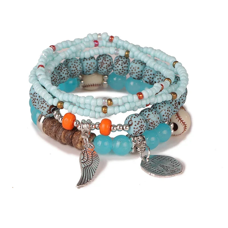 Tree of Life Wood Bead Bracelet