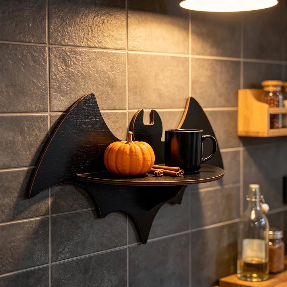 Halloween Wooden Wall Shelf