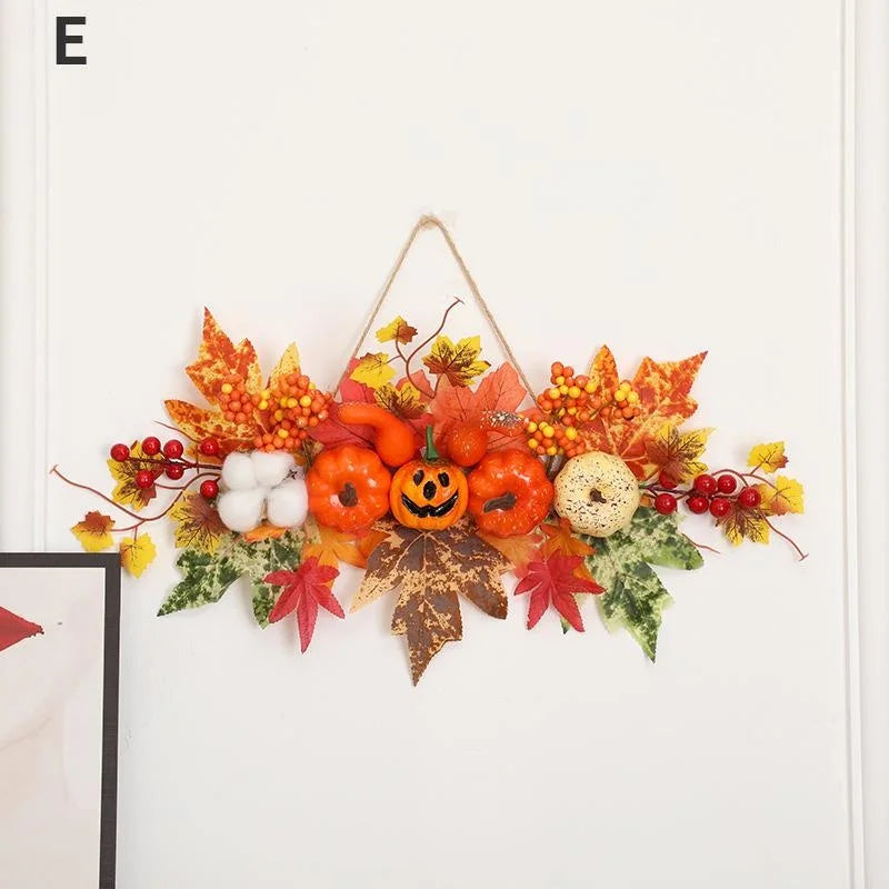 Maple Leaf & Pumpkin Harvest Garland