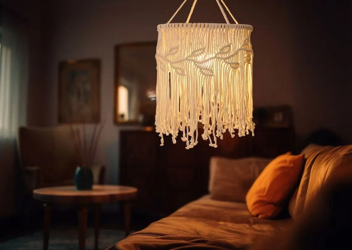 Cotton Rope Woven Lampshade