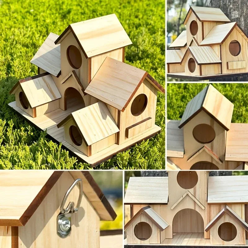 Rustic Wooden Birdhouse