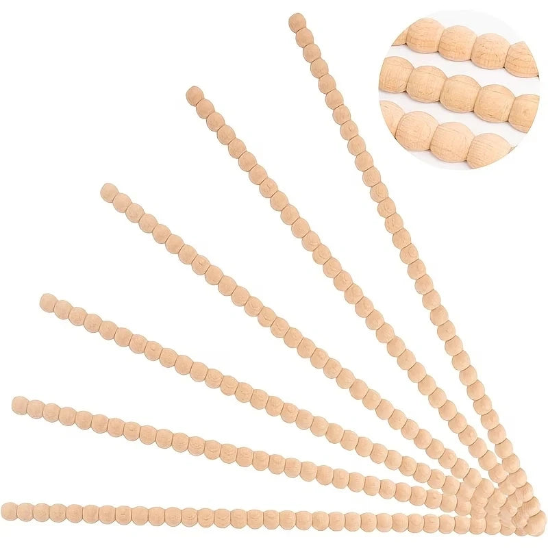 Beaded Wood Trim Moulding, 12 Pack