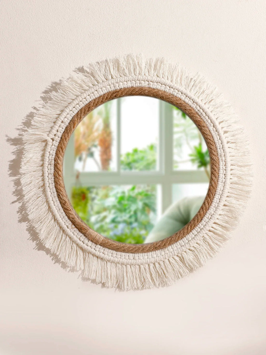 Bohemian Woven Mirror