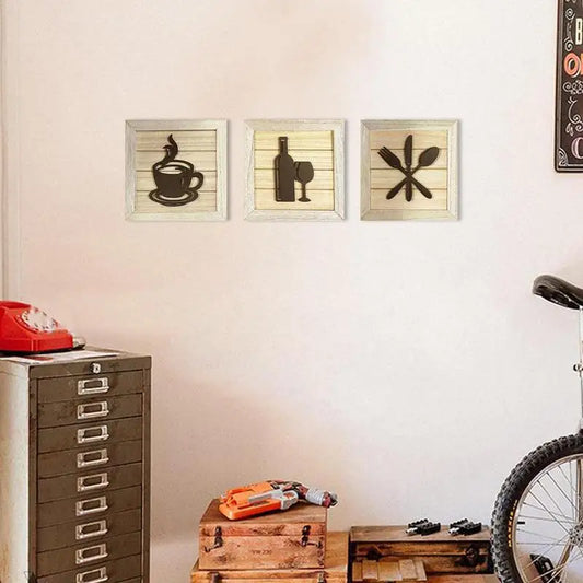 Framed Wall Art, Set of 3