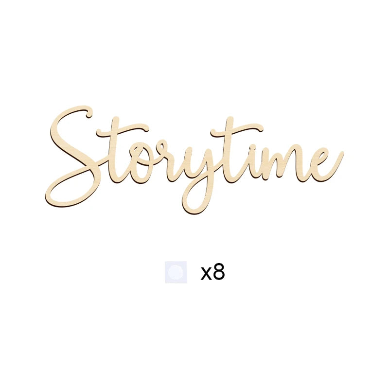 Rustic Wooden Storytime Wall Sign