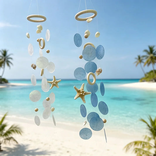 Seashell Wind Chime with Starfish