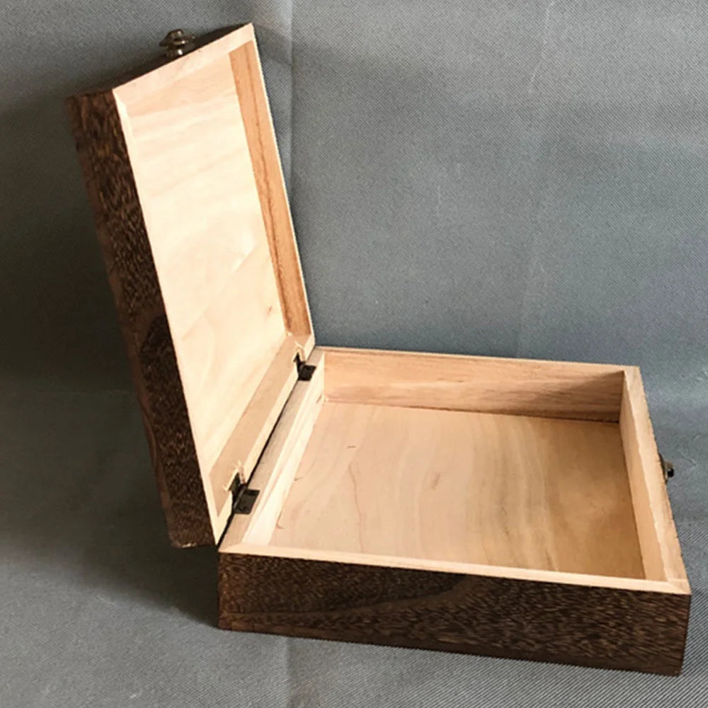 Lockable Wooden Jewellery Box & Storage Organizer | Dust-Proof Treasure Chest