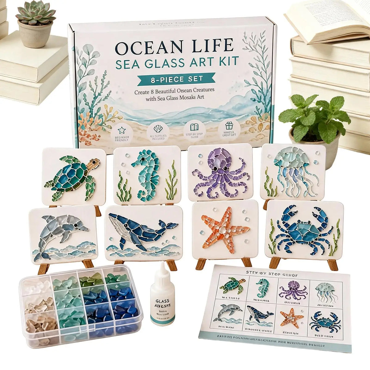DIY Crushed Sea Glass Mosaic Art Kit